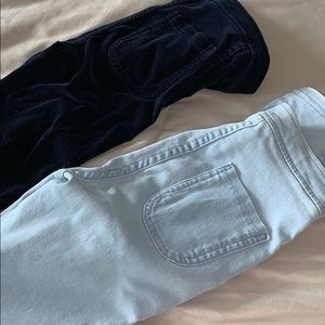 2 pairs of American apparel xxs high waisted